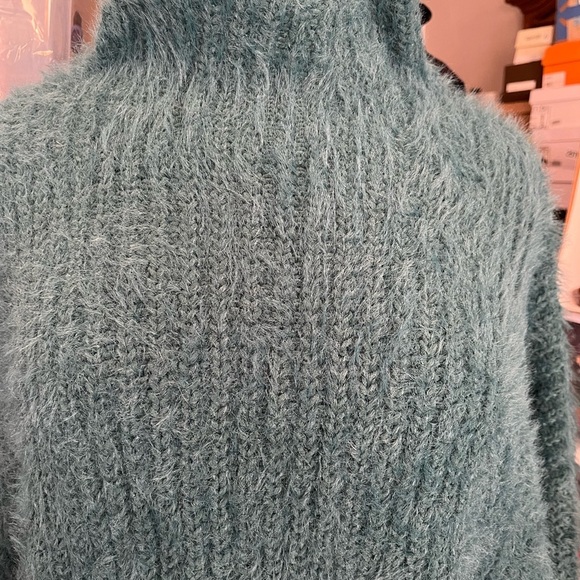 Women's Teal Sweater - Picture 5 of 8